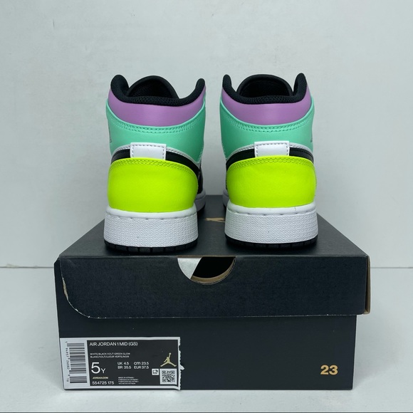Nike Air Jordan 1 Retro Mid GS “Pastel” BRAND NEW - Picture 4 of 4